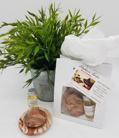 1 Galet Rond + 1 Coupelle Céramique + 1 Concentré de Parfum 10ml